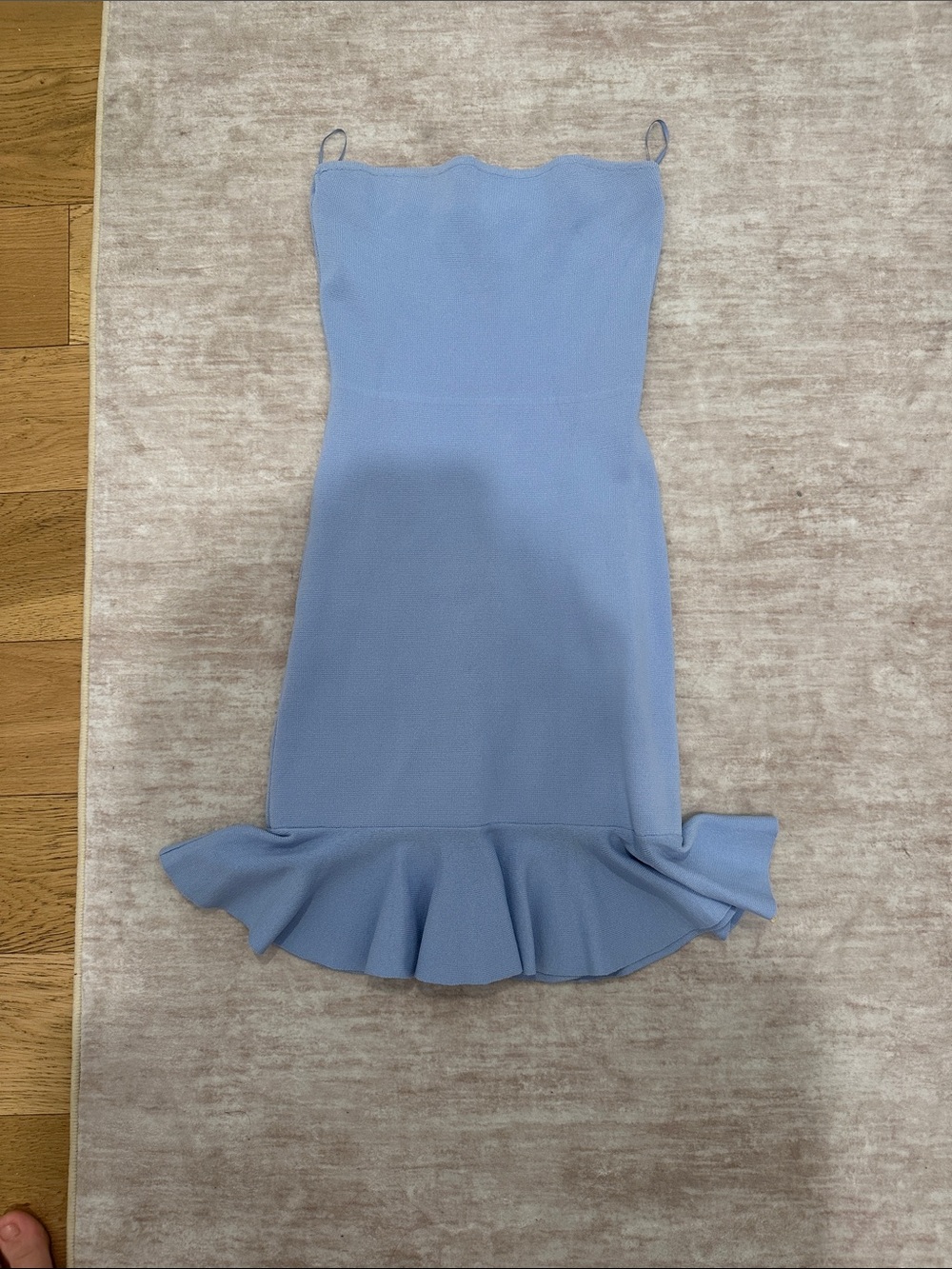 Zara Light Blue  Ruffle-Hem Dress for Girls